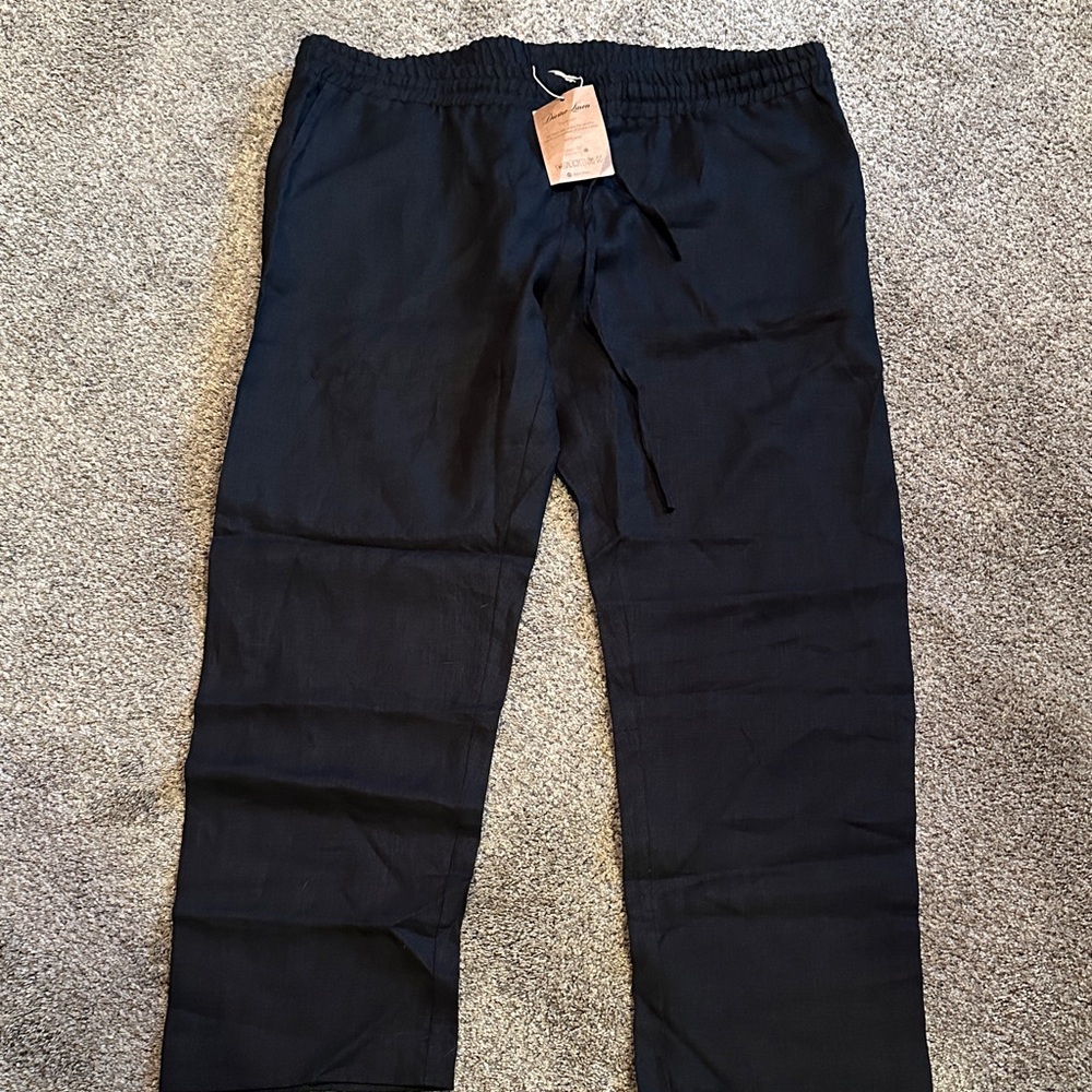 Men's Stylish Black Drawstring Chinos